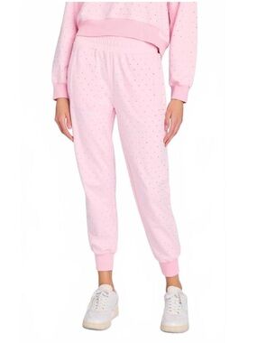 NEW GENERATION LOVE ruel crystal sweatpants in pink